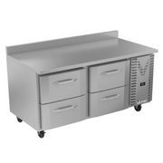 Victory VWRD67HC-4 67.13" W 4 Drawers Stainless Steel Exterior Worktop Refrigerated Counter - 115 Volts