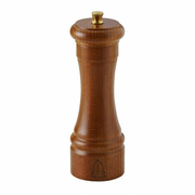 Omcan USA 43666 6" Tall Dark Italian Beech Wood Finish TRE SPADE Pepper Mill