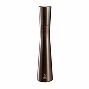 Omcan USA 43676 10.24" Tall Dark Italian Beech Wood Acrylic Resin Base TRE SPADE Turandot Series Pepper Mill