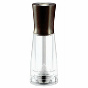 Omcan USA 43670 6" Tall Dark Italian Beech Wood Acrylic Resin Base TRE SPADE Tosca Series Pepper Mill