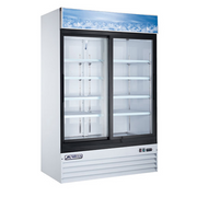 Omcan USA 59032 53.2" W 2 Doors Reach-In Refrigerated Display -110 Volts 0.33 HP