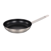 Omcan USA 85271 8" Dia. Stainless Steel Riveted Handle Frying Pan