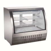 Omcan USA 50079 47" W Stainless Steel 4 Shelves Refrigerated Deli Display Case - 115 Volts 1-Ph