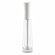 Omcan USA 43702 10" Tall White Finish Italian Beech Wood Acrylic Resin Base TRE SPADE Tosca Series Salt Mill