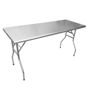 Omcan USA 41231 72" W x 24" D Stainless Steel Folding Table