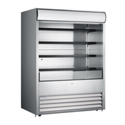 Omcan USA 43460 72"W Vertical Case Open Refrigerated Merchandiser - 220 Volts 1-Ph