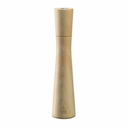 Omcan USA 43675 10.24" Tall Light Italian Beech Wood Acrylic Resin Base TRE SPADE Turandot Series Pepper Mill