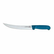 Omcan USA 12344 10" Stainless Steel Blue Handle Curved Breaking Knife