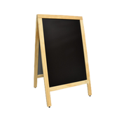 Omcan USA 31398 Natural Color Frame Menu Chalk Board