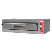 Omcan USA 40635 39"W Stainless Steel Exterior Deck Type Electric Entry Max Pizza Oven - 220 Volts 1-Ph