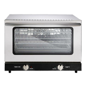 Omcan USA 43218 1.66 Cu. Ft. Stainless Steel Half Size Countertop Electric Convection Oven - 120 Volts 1-Ph