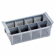 Omcan USA 43506 8 Compartments without Handle Flatware Basket