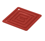 Lodge AS6S41 5" Red Silicone Square Heat Protection Pot Holder (12 Each per Case)