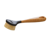 Lodge SCRBRSH 10.1" L Black Plastic Head with Nylon Bristles and Wood Handle Scrub Brush (6 Each per Case)