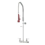 Krowne DX-108 Diamond Series Wall Mount Pre Rinse Unit w/ 44" Hose - 1/2" NPT Female Inlet - Lifetime Manufacturer Warranty