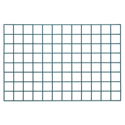 Quantum SG-3354P 54" W x 33" H Green Epoxy Antimicrobial Finish Store Grid Panel