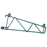 Quantum SG-CD14P Green Epoxy Antimicrobial Double Store Grid Shelf Support Bracket for Use with 14" Shelves