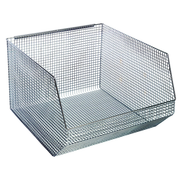 Quantum QMB570C 18.5" W x 17"D x 11.25" H Rectangular Chrome Finish Mesh Stack and Hang Bin