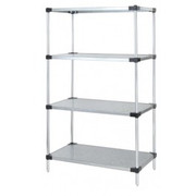 Quantum WR54-2454SG 54" W x 24" D x 54" H Galvanized Steel Solid Shelving Starter Kit