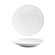 FOH DBB001WHP23 6.5" Dia. White Round Porcelain Spiral Plate (12 Each Per Case)