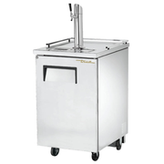 True TDD-1-S-HC~DCDT1 Stainless Steel Draft Beer Cooler - 2 Tap Towers (1) Keg Capacity