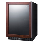 Summit AL57GPNR 24" W Black Hinged Door Beverage Center - 115 Volts 1-Ph