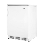 Summit FF6W 23.63" W White Solid Undercounter Refrigerator - 115 Volts 1-Ph