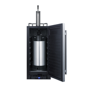 Summit SBC15CF 2.9 Cu. Ft. Black Stainless Steel Single Cold Brew Coffee Dispenser - 115 Volts