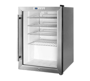 Summit SCR312LCSS 17" W Stainless Steel Hinged Refrigerated Merchandiser - 115 Volts 1-Ph