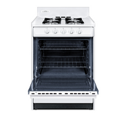 Summit WLM610P Liquid Propane 4 Open Burner 24" Gas Range - 9,000 BTU