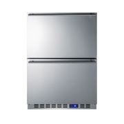 Summit SPFF51OS2D 23.63" W Stainless Steel Outdoor Drawer Freezer