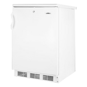 Summit FF6LW 23.63" W White Solid Undercounter Refrigerator - 115 Volts 1-Ph