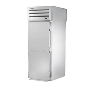 True STG1HRT-1S-1S Stainless Steel and Aluminum Roll-Thru 1 Section SPEC SERIES Heated Cabinet with Solid Doors - 2000 Watts 1-Ph