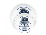 Empress E30400 00066 9" White Uncoated Paper Plates (10 Packs of 100 Plates Per Case)