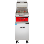 Vulcan 1TR45AF-LP 45 Lbs. Stainless Steel Liquid Propane Free-Standing PowerFry3 Fryer - 70,000 BTU