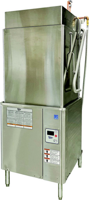 Stero SD3T-4 Stainless Steel Tall Single Rack High Temp Door Type Dishwasher - 480v/60/3ph