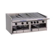 Bakers Pride C-48RS-NG 48" W Natural Gas Countertop Radiant Charbroiler - 150,000 BTU