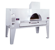 Bakers Pride FC-516-LP Black Stainless Steel Exterior Single Deck Liquid Propane Il Forno Classico Pizza Oven - 140,000 BTU