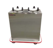 Carter-Hoffmann EPD2S12 All Stainless Steel 2 Compartments Enclosed Plate Dispenser for 12" Plates