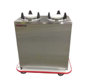 Carter-Hoffmann EPDHT3S10 All Stainless Steel 3 Compartments Enclosed Heated Plate Dispenser for 10" Plates - 120 Volts