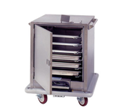 Carter-Hoffmann ST181 Stainless Steel Solid Doors Mobile Satellite Transport Cart - 120 Volts 1-Ph