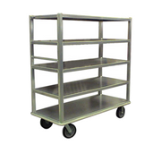 Carter-Hoffmann T723 27" x 72"Aluminum Three Shelves Queen Mary China and Silver Transporter