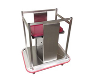 Carter-Hoffmann OTD2S1622 27" W Stainless Steel Mobile Open Tray Dispenser