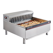 Carter-Hoffmann CNH28LPC Stainless Steel 6 Sections Countertop Crisp 'N Hold Fried Food Station - 208 Volts 2890 Watts