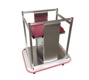 Carter-Hoffmann OTD2S1418 27" W Stainless Steel Mobile Open Tray Dispenser