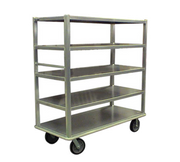 Carter-Hoffmann T724 27" x 72"Aluminum Four Shelves Queen Mary China and Silver Transporter
