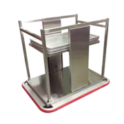 Carter-Hoffmann OTD1826 33" W Stainless Steel Mobile Single Stack Open Dispenser for 18"x26" Sheet Pans