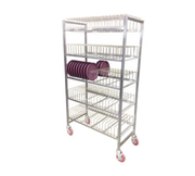 Carter-Hoffmann BSR180 Stainless Steel with Removable Wire Caddy Induction Base Drying Rack