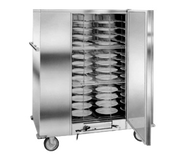 Carter-Hoffmann BB150E 180 Covered Plates Stainless Steel Mobile Single Door Economy Carter Banquet Cabinet - 120 Volts