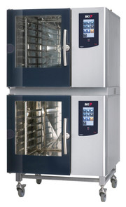 BKI CBKI-61-61G-NG 10 Pans Stainless Steel Natural Gas Boiler 61 Series Combi Oven - 58,000 BTU